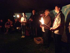 … bei der feierlichen Aufnahme der Gilde Drei Gleichen