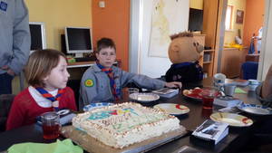 Geburtstagskuchen für Robert und Olave Baden-Powell