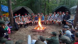 Polnische und Deutsche Lieder: Gemeinsamer Singeabend am Lagerfeuer