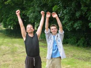 Pierre und Torsten aus der Siegermannschaft 