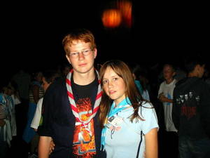 Freundschaft geschlossen: Tom Zimmermann (Ingersleben) und russische Pfadfinderin