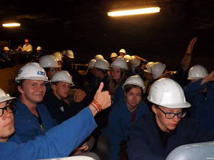 Unter Tage: Fahrt durch das Erlebnisbergwerk Merkers