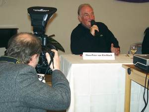 Hans-Peter von Kirchbach auf dem Podium